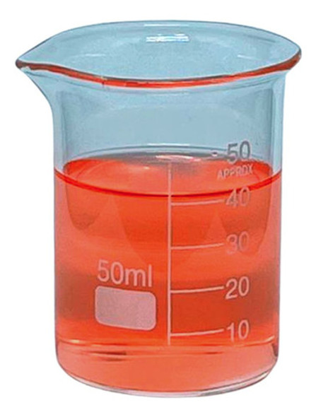 Copo Becker 50ml Forma Baixa Vidro Boro 3.3 0