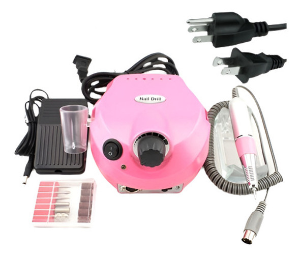 Profesional Eléctrico Rosado 30000 Rpm Uñas Kit De Manicura 0