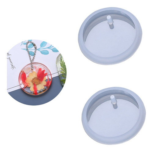Molde Silicona Resina Circulo 4,2cm De Diámetro X 2 Unidades 0