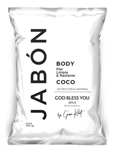 Jabon De Coco God Bless You Oils Natural X100g X 3 Uni Pack 1