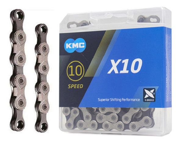 Cadena Kmc X10 1/2x11/128 116l - Cierre Fácil - Mtb Y Ruta 0