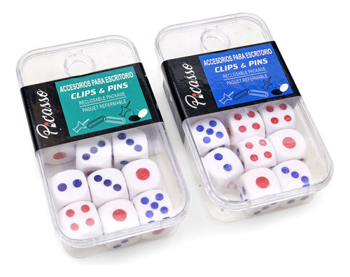 Pack X9 Dados Para Juego De Mesa - Goldin Papelería 0