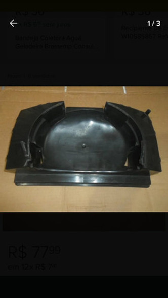 Bandeja Coletora De Água Refrigerador Consul Biplex Crd39a 0