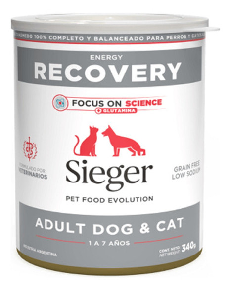 Sieger Energy Recovery Perro/gato Adulto Pack 6 X Lata 340 g 0