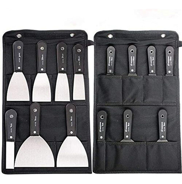 7 Unidades Drywall Taping Cuchillo Set 50 Raspador De Acero 0 7 Unidades Drywall Taping Cuchillo Set 50 Raspador De Acero 0