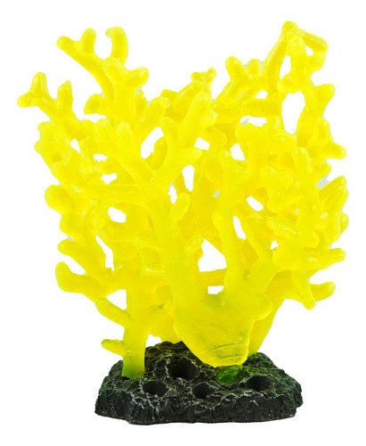 Enfeite Soma Coral Acropora Color Laranja E Amarela 0