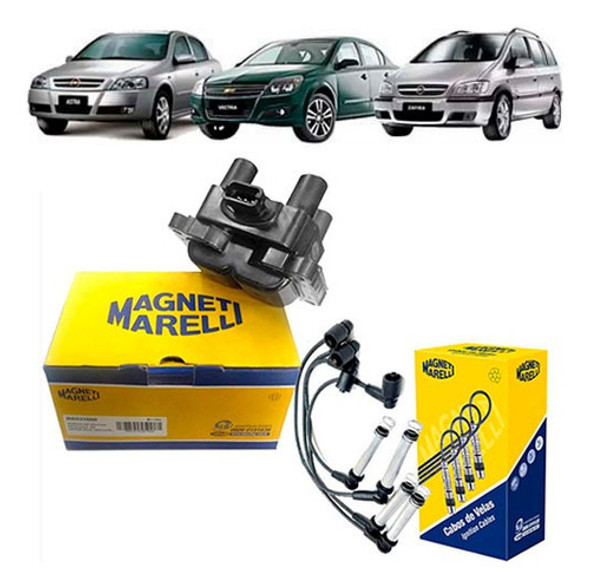 Kits Ignicao Bobina E Cabos Astra 2.0 8v Flex 2005 2006 2007 1
