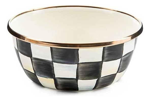Mackenzie-childs Courtly Check Enamel Pinch Bowl 0 Mackenzie-childs Courtly Check Enamel Pinch Bowl 0