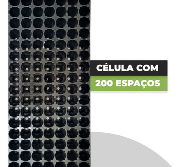 Kit 20 Bandeja Cultivo De Mudas Sementeira C/aba 200 Células 1