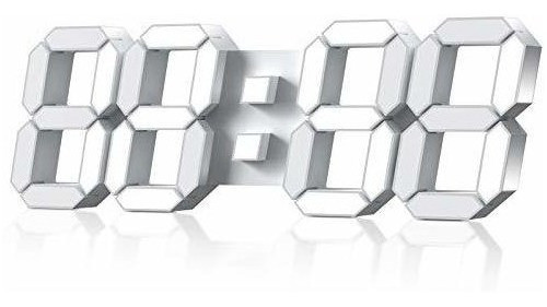 Reloj De Pared Led 3d Con Control Remoto 12/24 Hr Hora / Fec 0