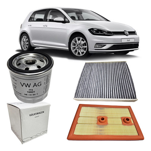 Kit Filtros Volkswagen Golf 1.4 Tsi Original 0