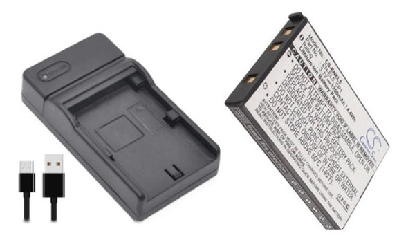 Promo Cargador + Bateria En-el5 P/ Nikon P530 P520 P500 P510 1