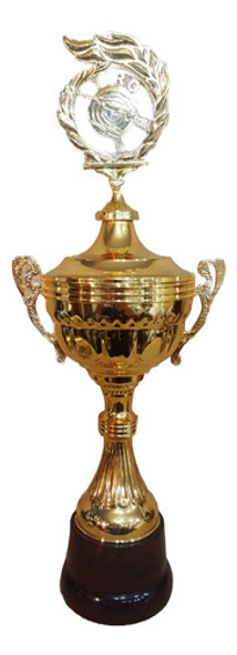 Copa Trofeo Plástico Asas Tiro Base Madera Paintball 48cm En 0 Copa Trofeo Plástico Asas Tiro Base Madera Paintball 48cm En 0