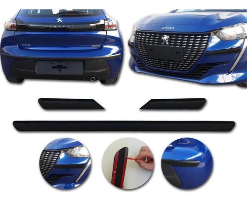 Accesorio Cubre Manijas Uñeros Para Peugeot 208 2020 Kenny 1