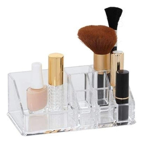 Organizador Maquillaje Acrilico Lapiz Labial Con Divisiones 0