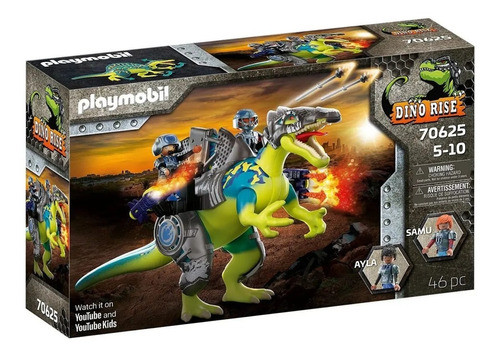 Juguete Spinosaurus Doble Poder De Defensa Playmobil 46 Pzs 0