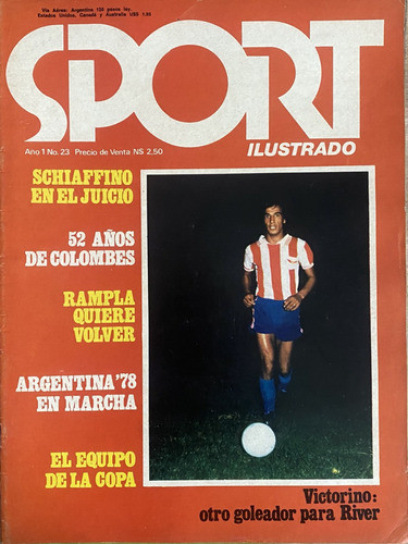 Revista Sport Ilustrado Nº 23, Victorino, Fútbol Cr04 0
