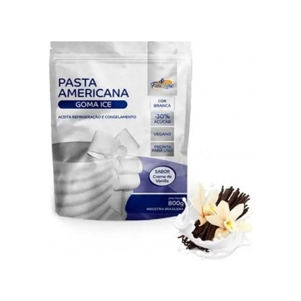 Pasta Americana 800g - Fine Line Sabor Vanilla Ft Nomal 0 Pasta Americana 800g - Fine Line Sabor Vanilla Ft Nomal 0