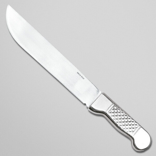 Faca Bianchi Inox 12polegada Cabo Aluminio Macisso S/ Bainha 1