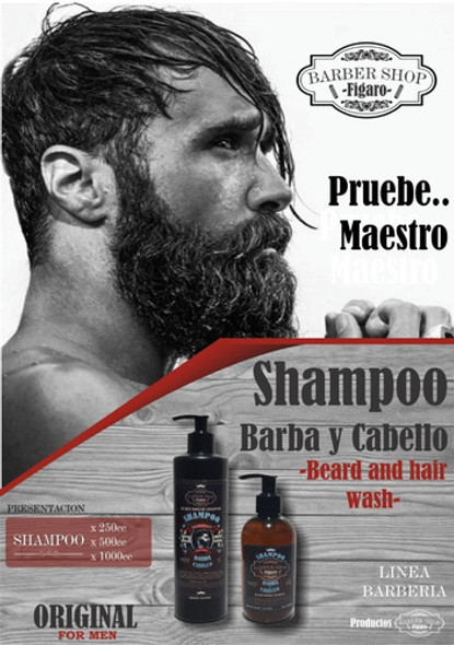 Shampoo Para Barba Y Cabello De 1/4 Litro 1 Shampoo Para Barba Y Cabello De 1/4 Litro 1