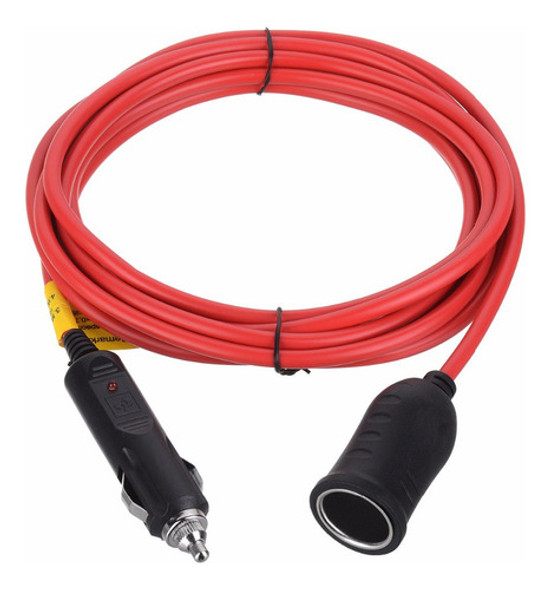 12v/24v 12' Cabo De Extensão Resistente Com Cigarro 0