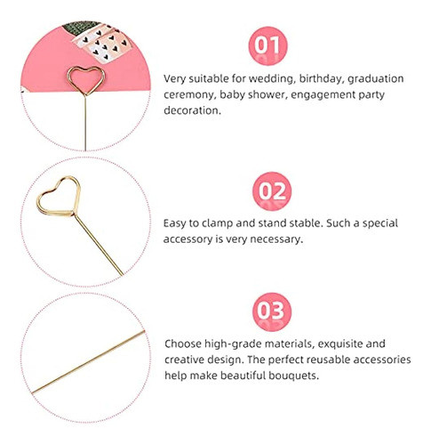 Hananona 30 Soportes Para Tarjetas De Lugar Floral De Metal, 1