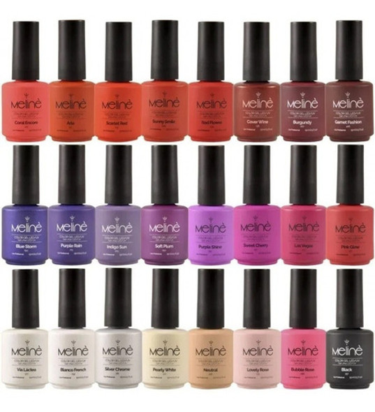 24 Esmaltes Semipermanentes Gel Uv/led Meliné 0
