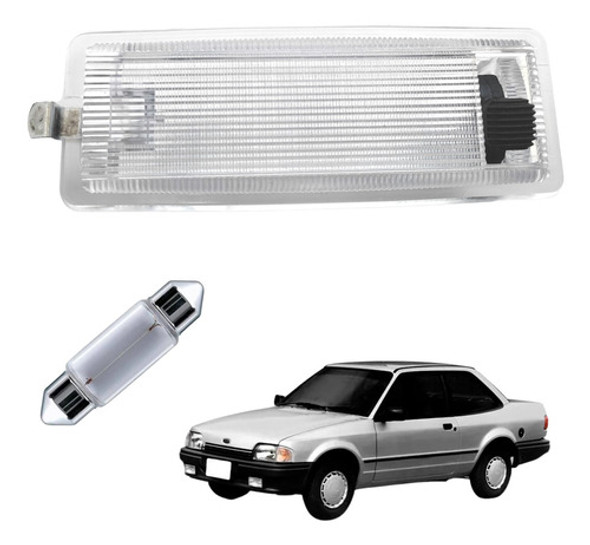Lanterna Teto Cortesia Ford Escort 1983 A 1992 + Lâmpada 0