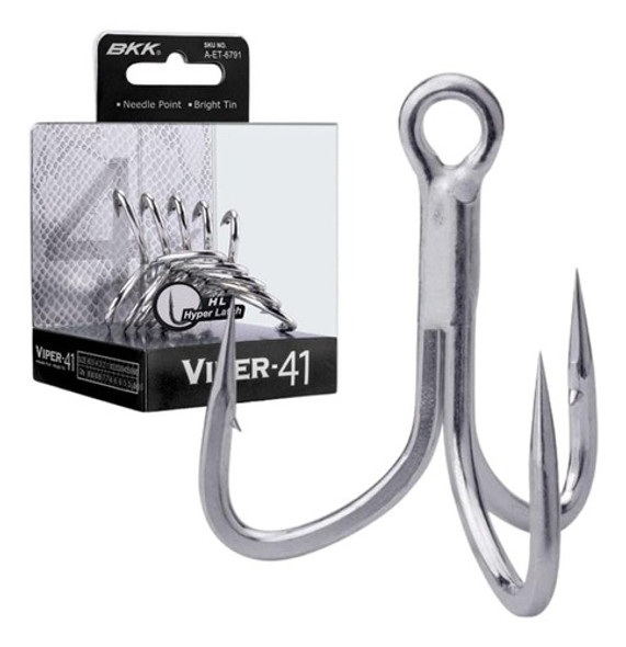 Anzuelo Pesca Triple Punta 3 0 4x Revestido Estaño Pack X6 1
