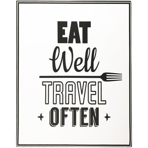 Cuadro Eat Well Travel Often 0