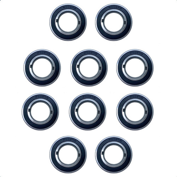 Kit 10 Rolamentos 6006 2rs  Chavetado Lavadora Electrolux 0 Kit 10 Rolamentos 6006 2rs  Chavetado Lavadora Electrolux 0