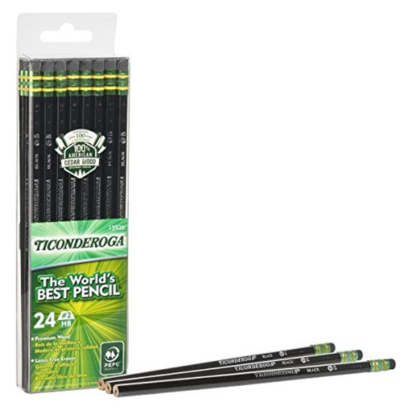 Lapices Dixon Ticonderoga #2hb 24u 13926 Núcleo De Grafito 1