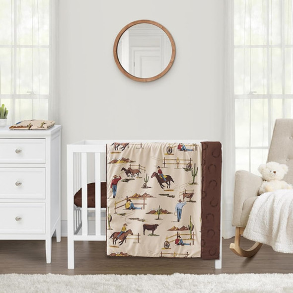 ~ Perfecto? Sweet Jojo Designs Brown Western Cowboy Boy Baby 0