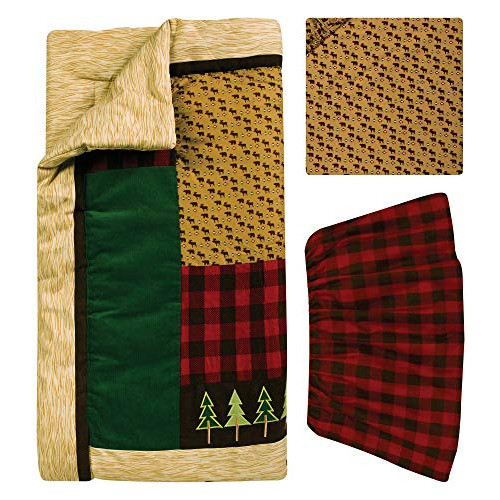 Trend Lab Northwoods  Juego De Cama Para Cuna 3 Piezas Redta 0