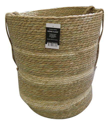 Canasto Home Class Mimbre 33cm X 36cm Rayas Universo Binario 0