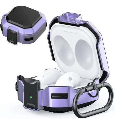 Funda Con Security Lock Para Galaxy Buds 2 /pro /live (lila) 0
