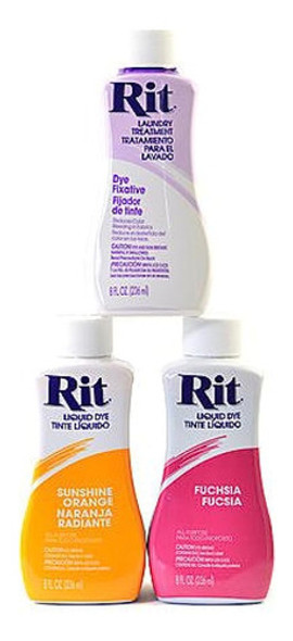 Rit Dyes Wine Liquid 8 Oz. Botella [paquete De 4 ] 1