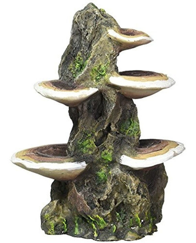 Penn Plax Mushrooms En Rock Aquarium Ornament Medium 55l X 4 0