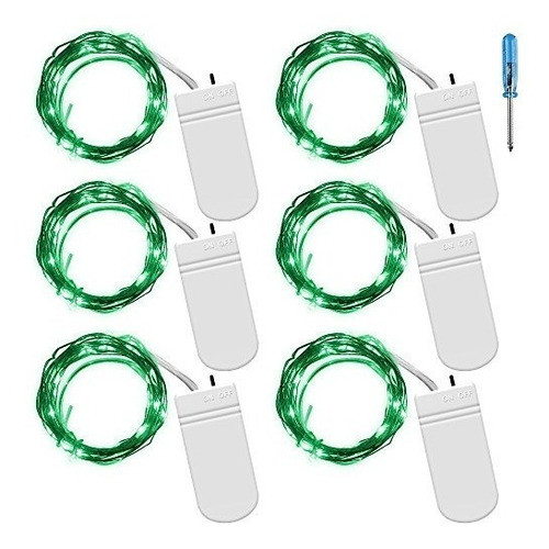 Fairy String Luces Con Destornillador, Senhai Juego De 6 Luc 0