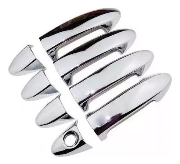 Kit 4 Cubre Manijas Cromadas Para Ford Ecosport Kinetic 13+ 0