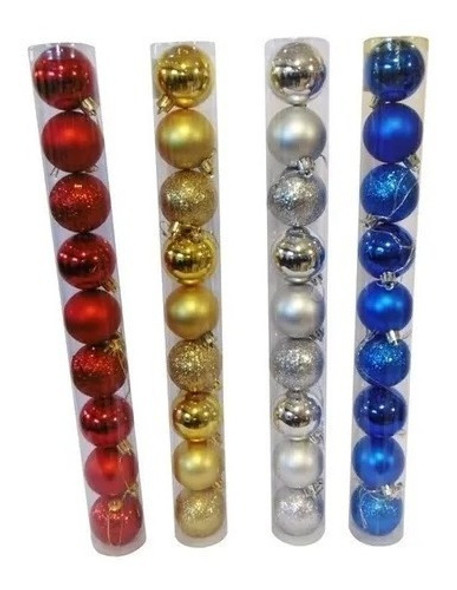 Chirimbolos Navidad 7cm Pack 12u Rosado Todos Los Colores 0