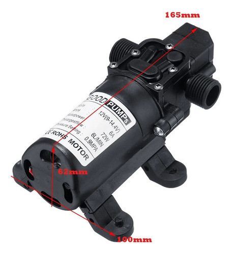 Bomba De Água 72w Com Saída Em Espiral 12v De Alta Pressão 6 1