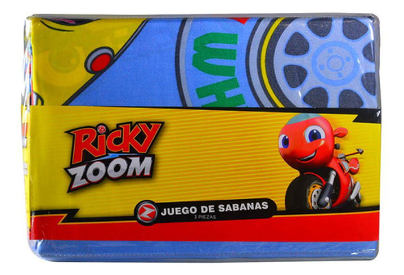 Juego De Sábanas 1 Plaza Microfibra Ricky Zoom 0