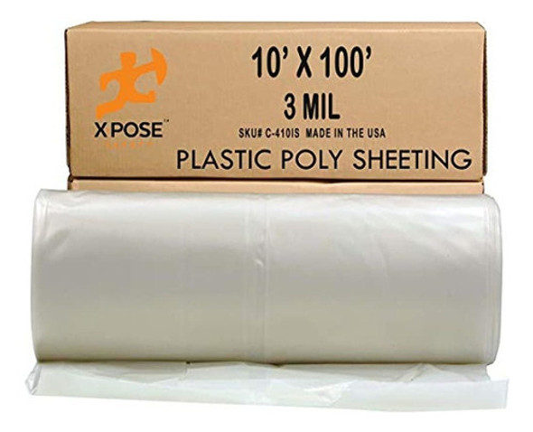 Laminas De Polietileno Transparente - 10x100 Pies - Lona De 0