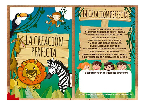 Folletos / Tratados Evangelisticos La Creación Perfecta 0