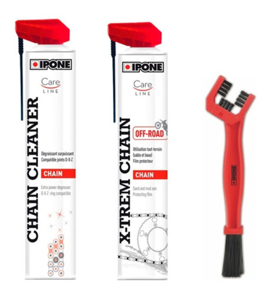 Kit Limpieza Cadena Transmision Ipone Off Road Cepillo Clean 0
