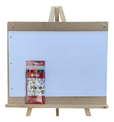Atril Para Niños De Madera Para Dibujo + Set De Arte 0