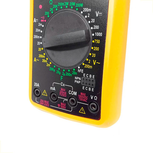 Tester Multimetro Digital Dt-9205a Con Resistencia Capacidad 1