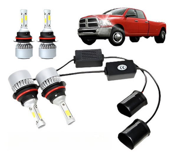 Bombilla De Faro Hb1 9004 30000lm 300w Led Linterna Kit 6000 0