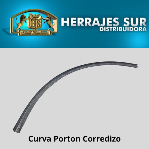Guía Inferior Portón Curvo Arena Curva 0.90 - Galvanizada 1